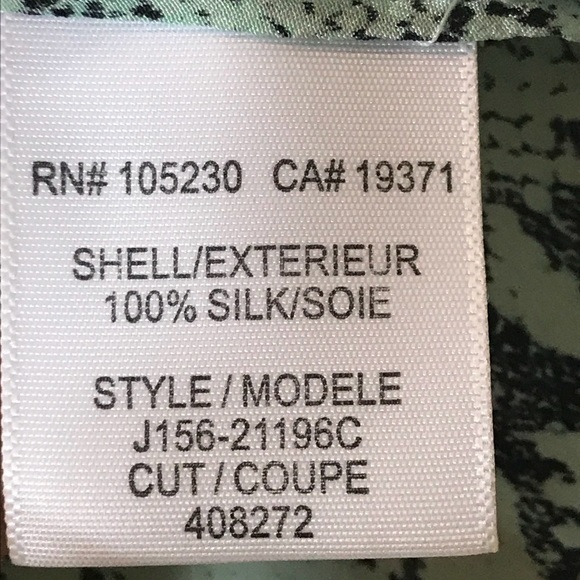 Joie Green Snake Print Racer Back Silk Top - Picture 4 of 6